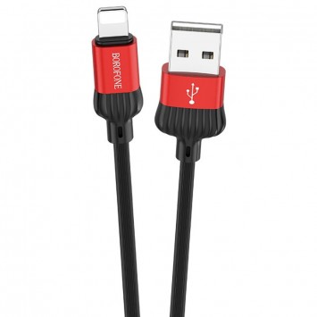Кабель заряджання та синхронізації Borofone BX28 Dignity USB to Lightning (1m) Червоний - Lightning - зображення 1 