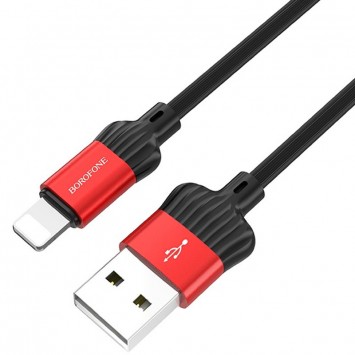 Кабель зарядки и синхронизации Borofone BX28 Dignity USB to Lightning (1m) Красный - Lightning - изображение 2