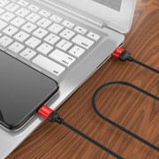 Кабель заряджання та синхронізації Borofone BX28 Dignity USB to Lightning (1m) Червоний