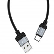 USB зарядний кабель Borofone BX28 Dignity USB to Type-C (1m) Metal gray