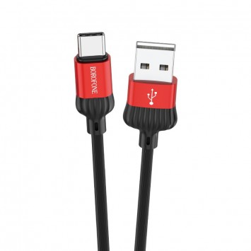 USB кабель зарядки Borofone BX28 Dignity USB to Type-C (1m) Красный - Type-C кабели - изображение 1