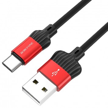USB зарядний кабель Borofone BX28 Dignity USB to Type-C (1m) Червоний - Type-C кабелі - зображення 2 