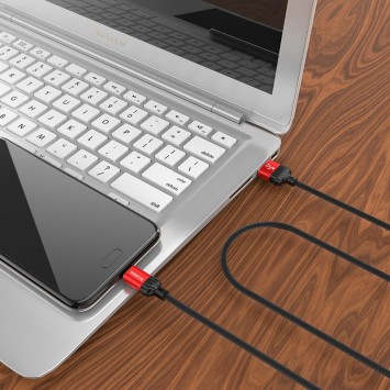USB зарядний кабель Borofone BX28 Dignity USB to Type-C (1m) Червоний - Type-C кабелі - зображення 3 