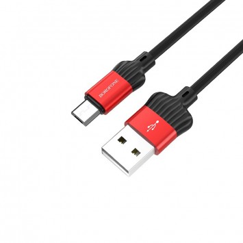 Дата кабель Borofone BX28 Dignity USB to MicroUSB (1m) Червоний - MicroUSB кабелі - зображення 2 