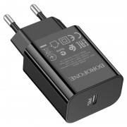 Зарядний пристрій для телефона - Borofone BA65A Single port PD20W Чорний