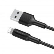 Кабель зарядки и синхронизации Borofone BX1 EzSync USB to Lightning (1m) Черный