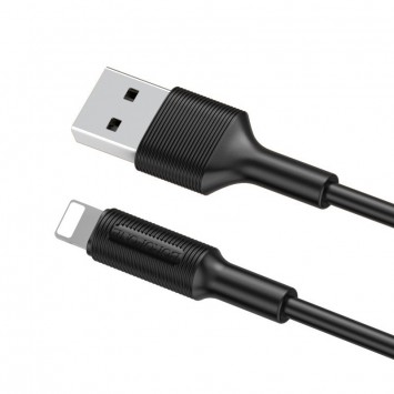 Кабель зарядки и синхронизации Borofone BX1 EzSync USB to Lightning (1m) Черный - Lightning - изображение 2