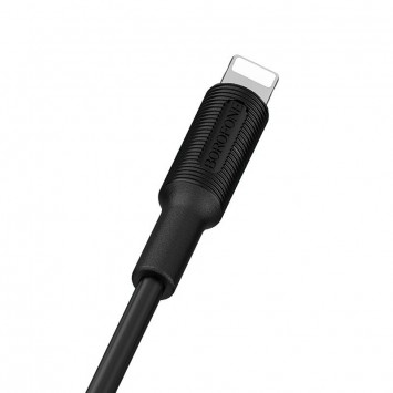 Кабель зарядки и синхронизации Borofone BX1 EzSync USB to Lightning (1m) Черный - Lightning - изображение 3