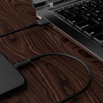 Кабель заряджання та синхронізації Borofone BX1 EzSync USB to Lightning (1m) Чорний - Lightning - зображення 4 