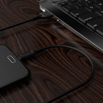 Дата кабель Borofone BX1 EzSync USB to MicroUSB (1m) Чорний - MicroUSB кабелі - зображення 4 