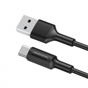 USB кабель для телефону Borofone BX1 EzSync USB to Type-C (1m) Чорний - Type-C кабелі - зображення 2 