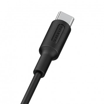 USB кабель для телефону Borofone BX1 EzSync USB to Type-C (1m) Чорний - Type-C кабелі - зображення 3 