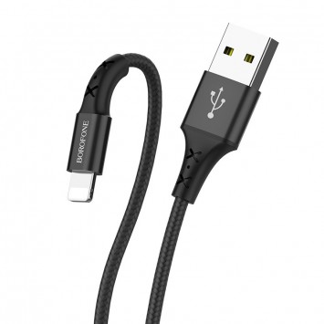 Кабель заряджання та синхронізації Borofone BX20 Enjoy USB to Lightning (1m) Чорний - Lightning - зображення 2 