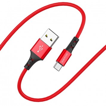Дата кабель Borofone BX20 Enjoy USB to MicroUSB (1m) Красный - MicroUSB кабели - изображение 1