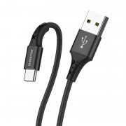 USB зарядний кабель Borofone BX20 Enjoy USB to Type-C (1m) Чорний