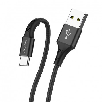 USB кабель зарядки Borofone BX20 Enjoy USB to Type-C (1m) Черный - Type-C кабели - изображение 2