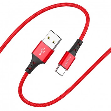 USB зарядний кабель Borofone BX20 Enjoy USB to Type-C (1m) Червоний - Type-C кабелі - зображення 1 