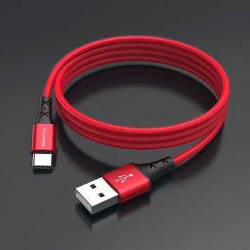 USB кабель зарядки Borofone BX20 Enjoy USB to Type-C (1m) Красный - Type-C кабели - изображение 2