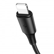 Кабель заряджання та синхронізації Borofone BX47 Coolway USB to Lightning (1m) Чорний