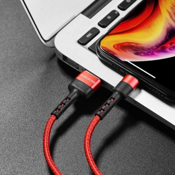 Кабель зарядки и синхронизации Borofone BX34 Advantage USB to Lightning (1m) Красный - Lightning - изображение 3