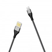 Кабель заряджання та синхронізації Borofone BU11 Tasteful USB to Lightning (1.2m) Чорний