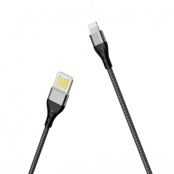 Кабель заряджання та синхронізації Borofone BU11 Tasteful USB to Lightning (1.2m) Чорний - Lightning - зображення 3 
