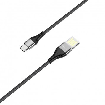 USB кабель для телефону Borofone BU11 Tasteful USB to Type-C (1.2m) Чорний - Type-C кабелі - зображення 1 