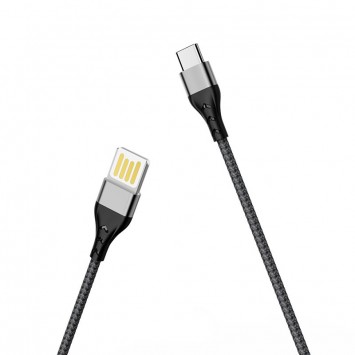 USB кабель для телефону Borofone BU11 Tasteful USB to Type-C (1.2m) Чорний - Type-C кабелі - зображення 2 
