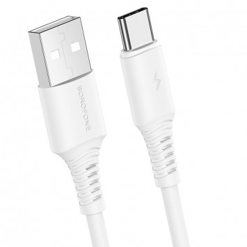 USB зарядний кабель Borofone BX47 Coolway USB to Type-C (1m) Білий - Type-C кабелі - зображення 1 