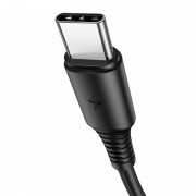 USB кабель для телефону Borofone BX47 Coolway USB to Type-C (1m) Чорний