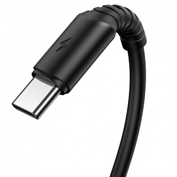 USB кабель для телефону Borofone BX47 Coolway USB to Type-C (1m) Чорний - Type-C кабелі - зображення 3 