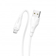 Дата кабель Borofone BX18 Optimal USB to MicroUSB (3m) Білий