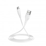 Дата кабель Borofone BX18 Optimal USB to MicroUSB (3m) Белый