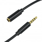 Аудіо кабель Borofone BL12 3.5 audio extension cable Male to Female (2m) Чорний