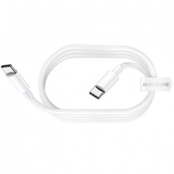 USB кабель зарядки Borofone BX44 High-energy Type-C to Type-C 100W (1m) Білий - Type-C кабелі - зображення 2 
