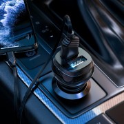 Автомобильная зарядка для телефона Hoco Z40 (2USB 2.4A) + Lightning Черный