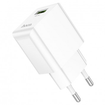 Зарядное устройство для телефона - Hoco C98A QC3.0 (1USB/3.0A) Белый - Сетевые зарядные устройства (220 В) - изображение 1