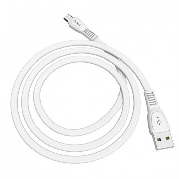 Дата кабель Hoco X40 Noah USB to MicroUSB (1m), Білий - MicroUSB кабелі - зображення 1 