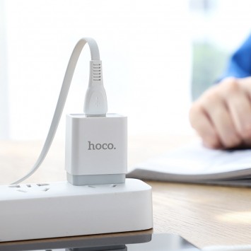 Дата кабель Hoco X40 Noah USB to MicroUSB (1m), Белый - MicroUSB кабели - изображение 6