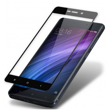 Закаленное защитное стекло на Xiaomi Redmi 4A с черной рамкой - Xiaomi - изображение 1