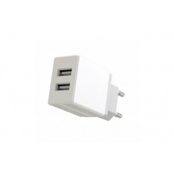 Блок питания XO-L75 с кабелем lightning для Iphone / 5 вольт / 2.4 Ампера / 2 USB / Белый - Сетевые зарядные устройства (220 В) - изображение 4
