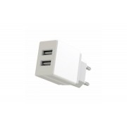 Блок живлення XO-L75 / 5 вольт 2.4 Ампера / 2 USB / Білий