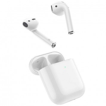 Белые Bluetooth наушники Hoco EW02 Plus TWS, обладающие стильным и современным дизайном. Идеальны для прослушивания музыки и телефонных звонков без использования рук.