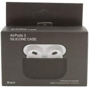 Силиконовый футляр для наушников AirPods 3, Черный / Black