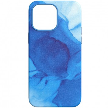 Кожаный чехол Figura Series Case with MagSafe для Apple iPhone 13 Pro (6.1"), Blue - Чехлы для iPhone 13 Pro - изображение 1
