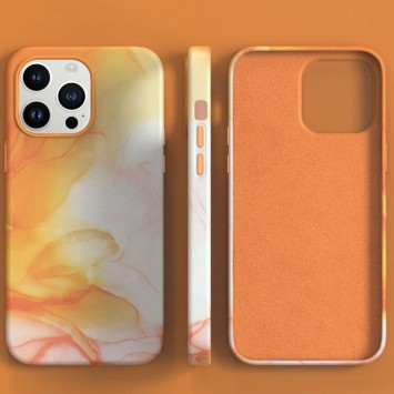 Кожаный чехол Figura Series Case with MagSafe для Apple iPhone 13 Pro (6.1"), Orange - Чехлы для iPhone 13 Pro - изображение 1