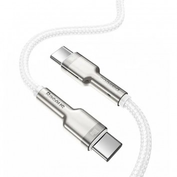 Дата кабель Baseus Cafule Series Metal Type-C to Type-C 100W (1m) (CATJK-C), Білий - Type-C кабелі - зображення 1 