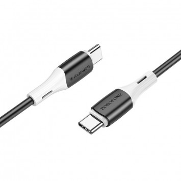 Дата кабель Borofone BX79 Type-C to Type-C 60W (1m), Черный - Type-C кабели - изображение 1