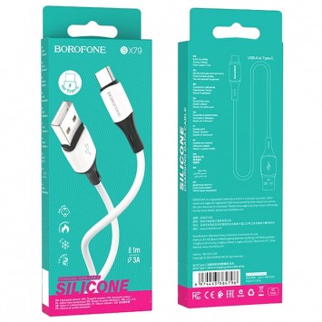 Дата кабель Borofone BX79 USB to Type-C (1m), Білий - Type-C кабелі - зображення 3 