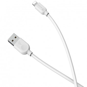 Дата кабель Borofone BX14 USB to Lightning (1m), Білий - Lightning - зображення 1 